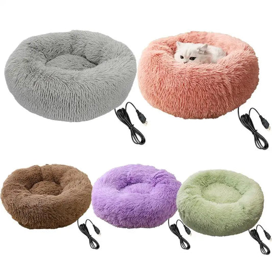 Electric Heated Dog Bed Silk For Winter Indoor Pets