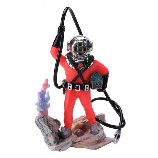 Shunmaii Fish Tank Decoration Resin Diver Treasure Hunt Ornament