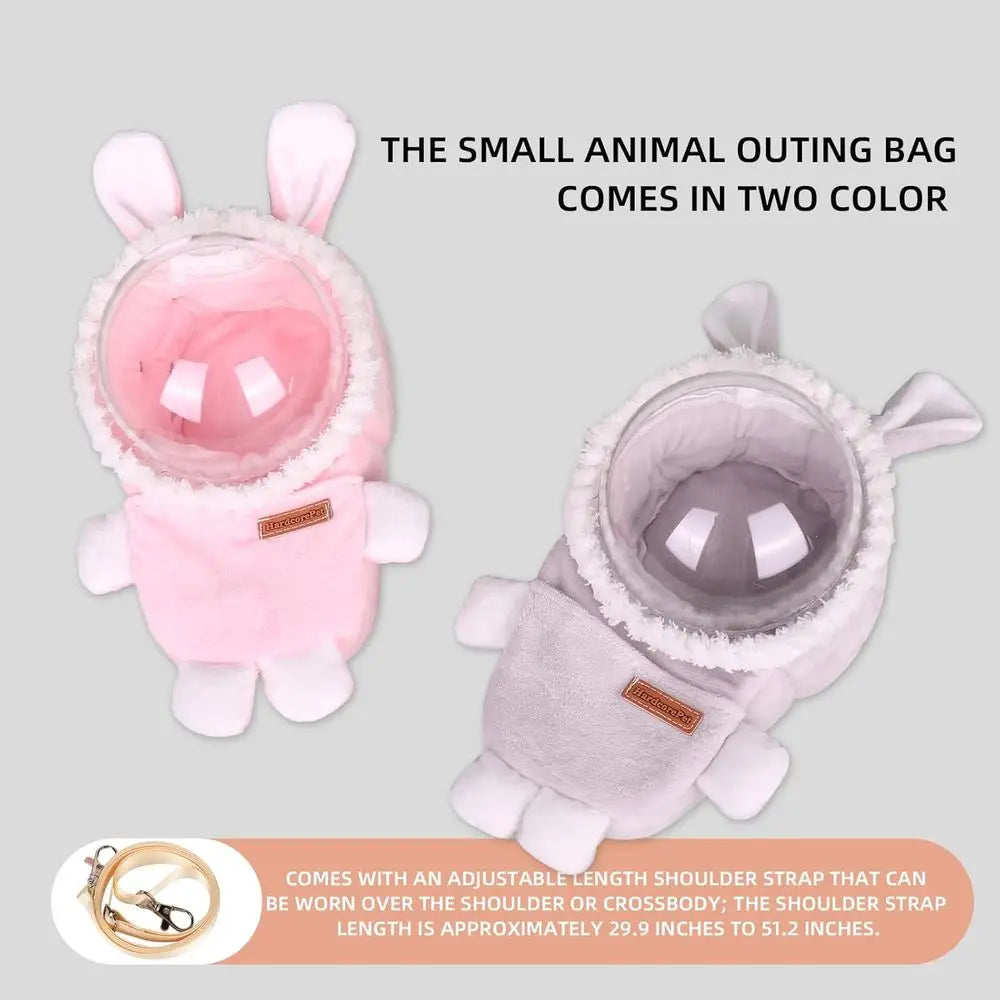 Small Animal Carrier With Rabbit Shaped Design For Pets