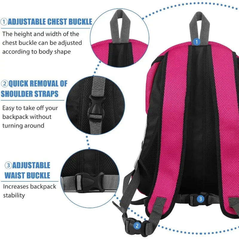 Backpack Dog Carrier Mesh Front Double Shoulder Design