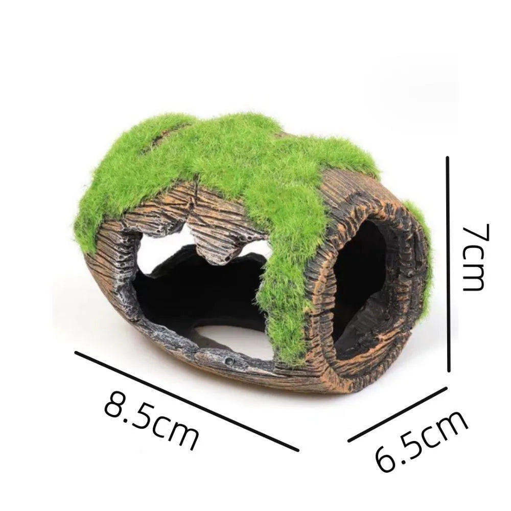 Aquarium Barrel Decoration Resin Shelter For Fish And Shrimp