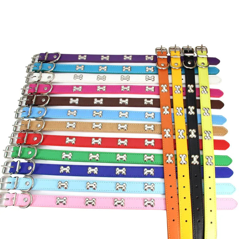 Leather Dog Collar Breakaway Durable Accessory For Pets
