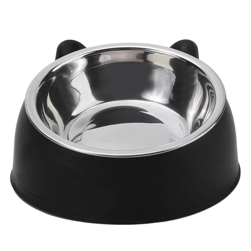 Portable Raised Wooden Non-Slip Pet Bowl For Cats And Dogs