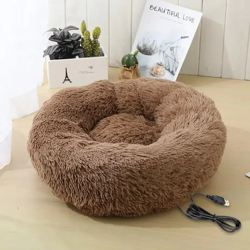 Electric Heated Dog Bed Silk For Winter Indoor Pets