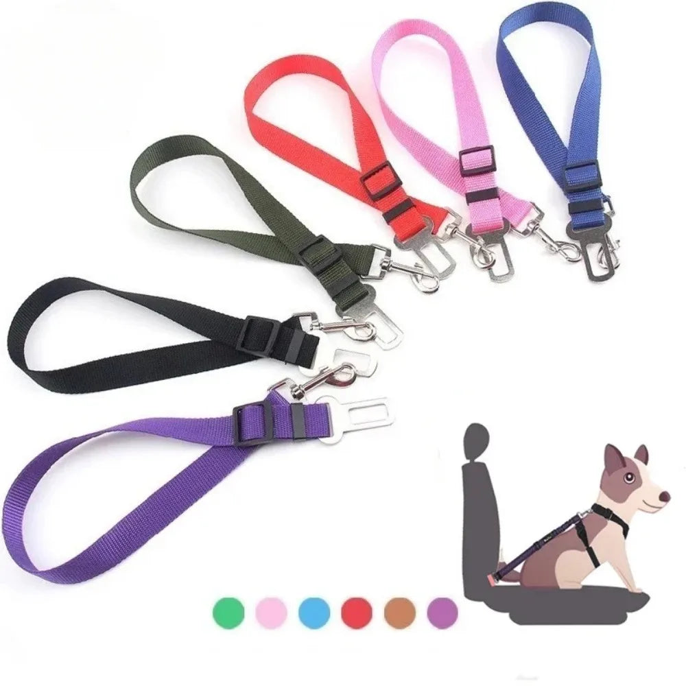 YTYINCN Pet Car Seat Belt Adjustable Stainless Steel Safety Clip