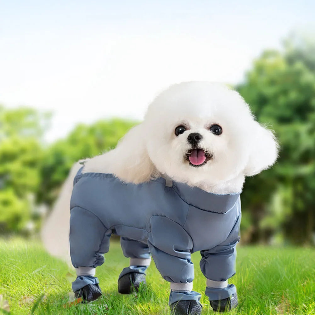 Shunmaii Dog Suspender Boots Anti Slip Dustproof Jumpsuit