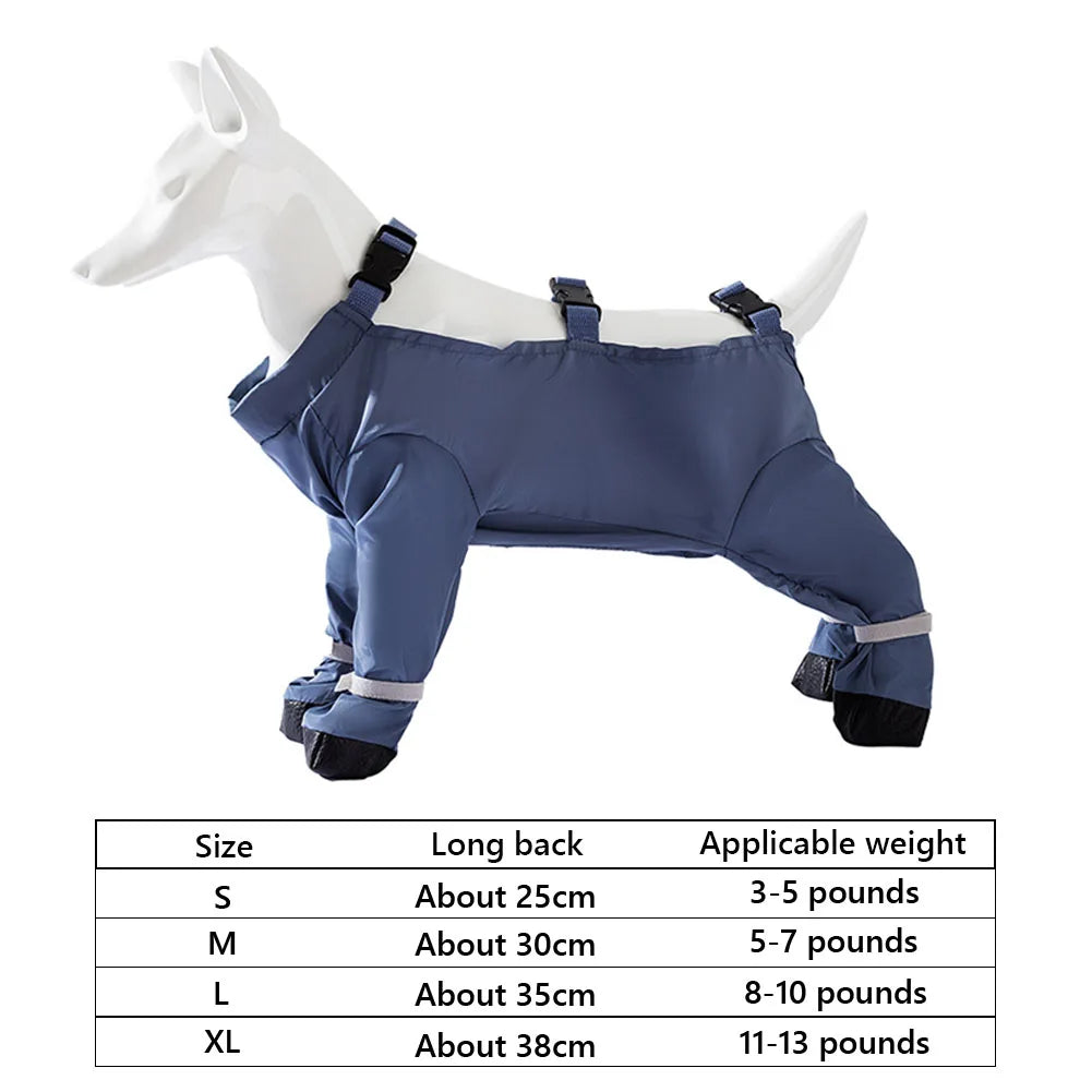 Shunmaii Dog Suspender Boots with Anti Slip Adjustable Straps