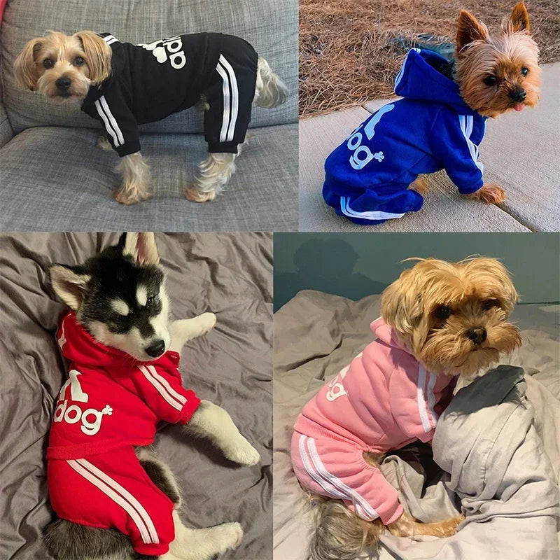 Dog Jumpsuit Polyester Coat For Pets All Season Wear