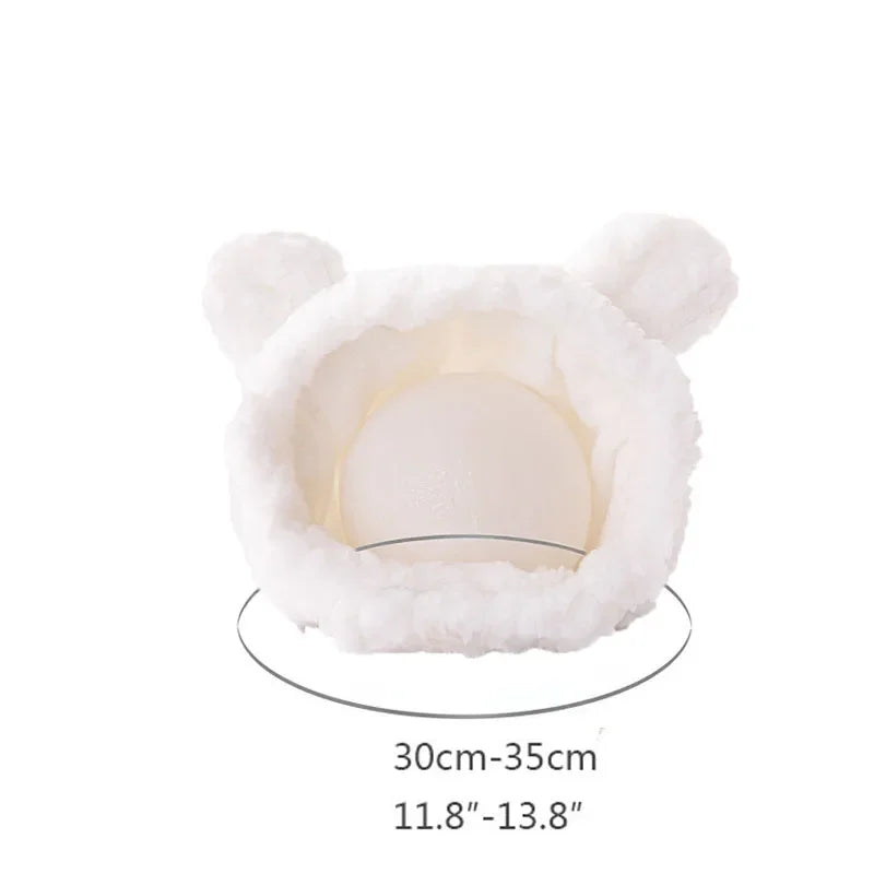 Pet Hooded Hat Fleece Cat And Dog Costume Cozy Winter