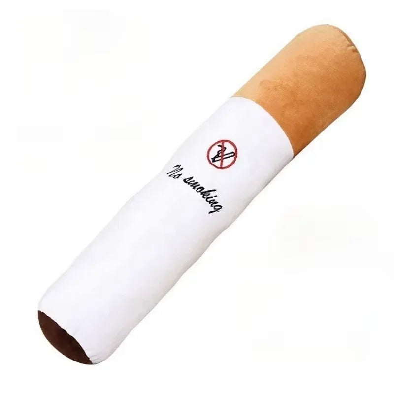 Dog Toy Interactive Squeaky Plush Cigar Shape Chew Toy