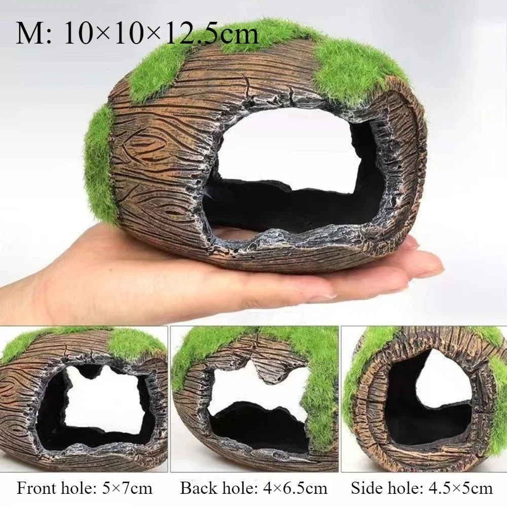Aquarium Barrel Decoration Resin For Fish And Shrimp