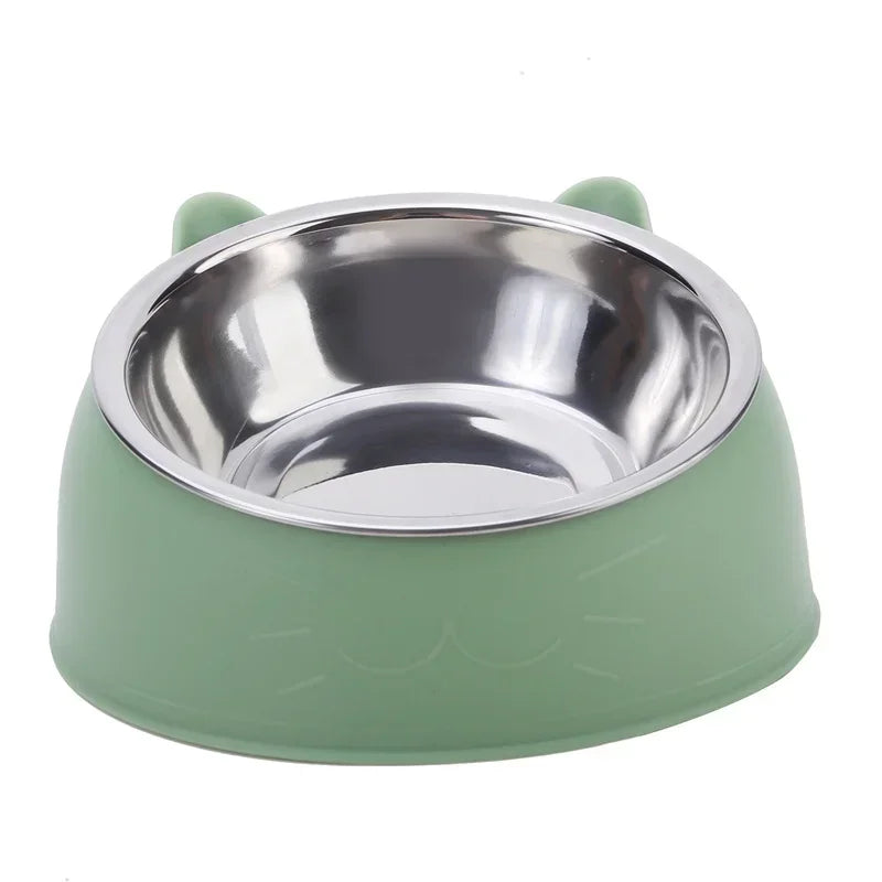 Portable Raised Wooden Non-Slip Pet Bowl For Cats And Dogs