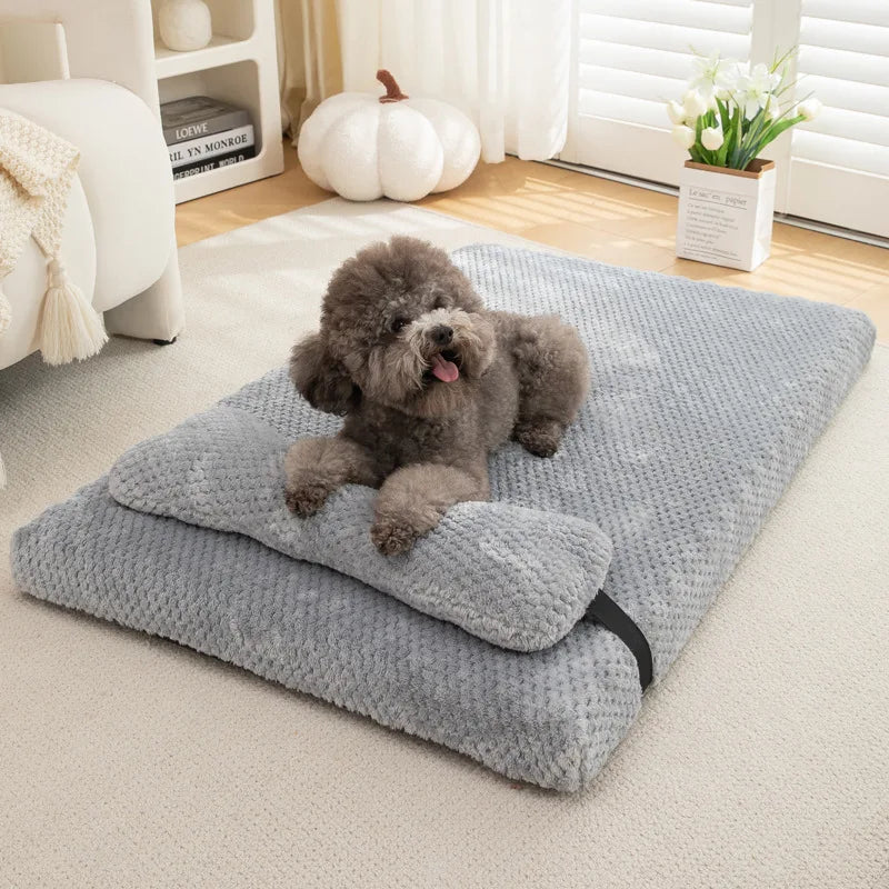 Dog Bed With Removable Cover For Pets And Cats Comfort