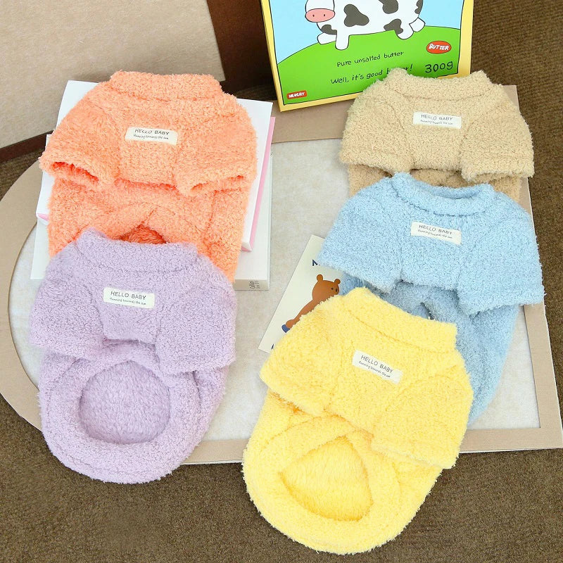Dog Hoodie Fleece Warm Coat For Dogs Puppy Apparel