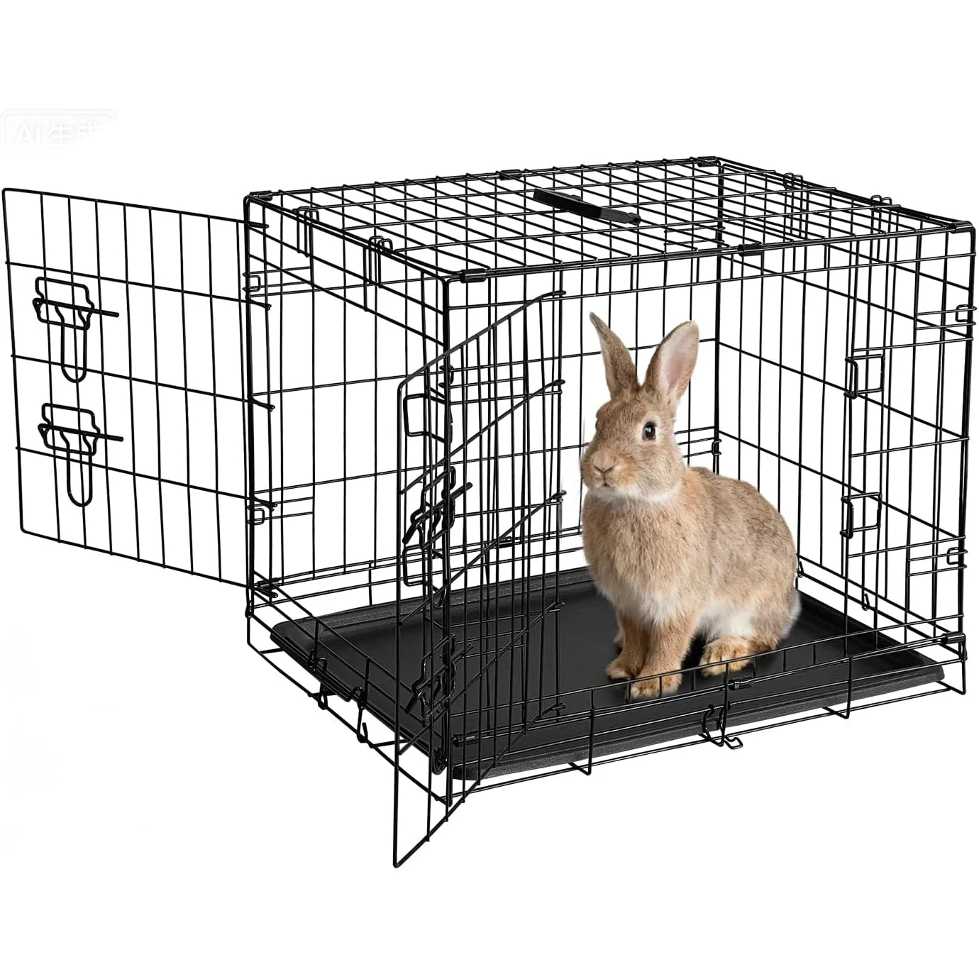 HiMISSCN Rabbit Cage Portable Foldable With Slide Out Tray