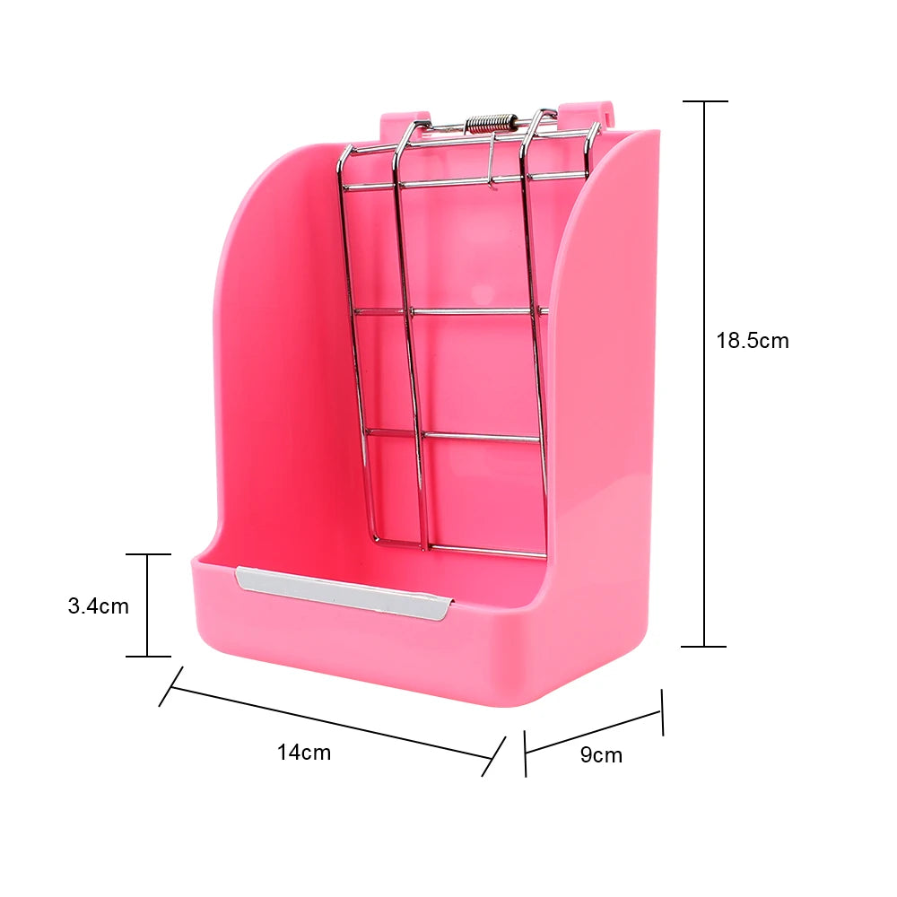 Rabbit Hay Feeder Plastic Mesh Frame Rack For Small Pets