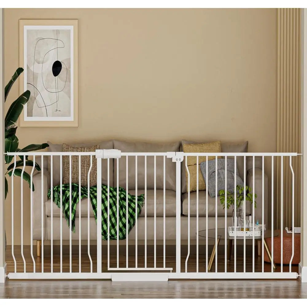 Baby Gate Extra Wide Adjustable Plastic Indoor Use