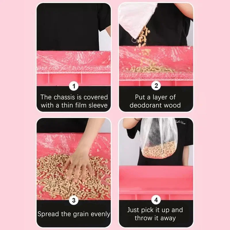 Pet Tray Liner Disposable Plastic PE Film For Cage Trays