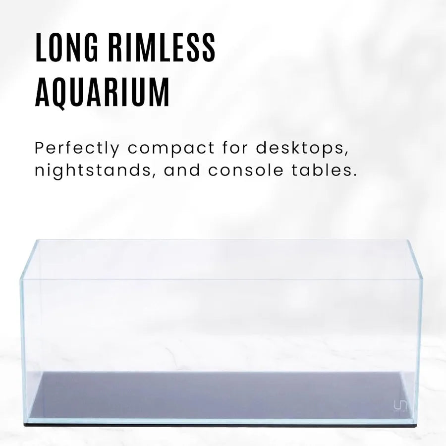 Ultra Clear Rimless Glass Fish Tank for Aquascaping Design