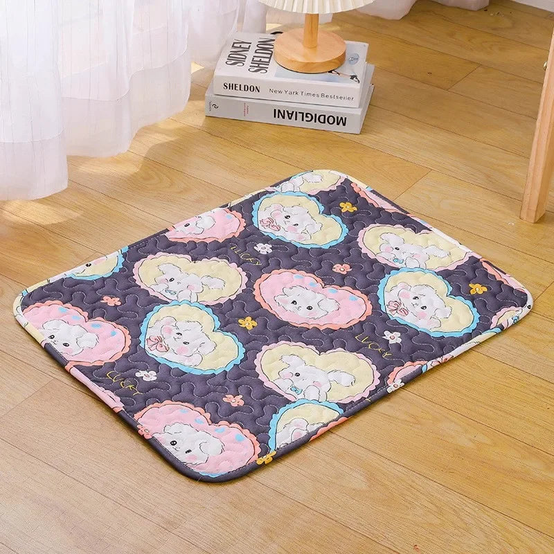 Washable Pet Pee Pad Pet Diaper Mat Reusable Mats for Dogs Dog Bed Urine Washable Dog Training Pad Four Seasons Pet Mat Urine