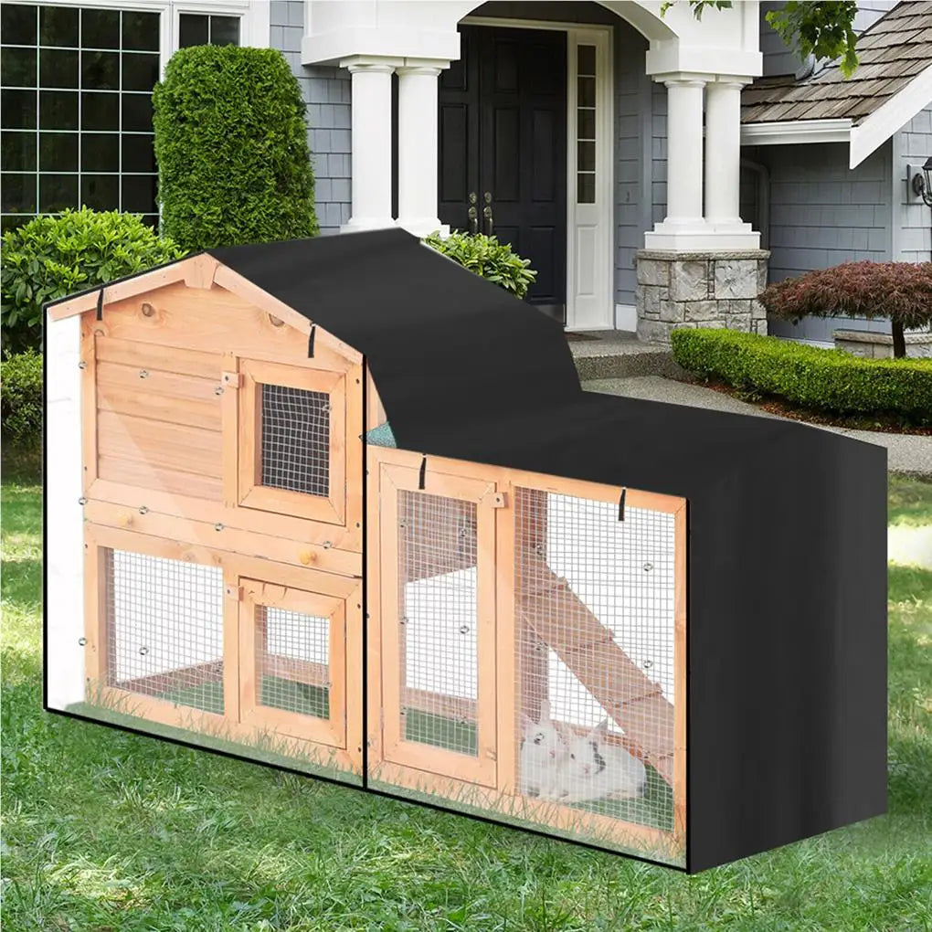 Rabbit Hutch Cover Oxford Cloth Outdoor Waterproof Dust Proof