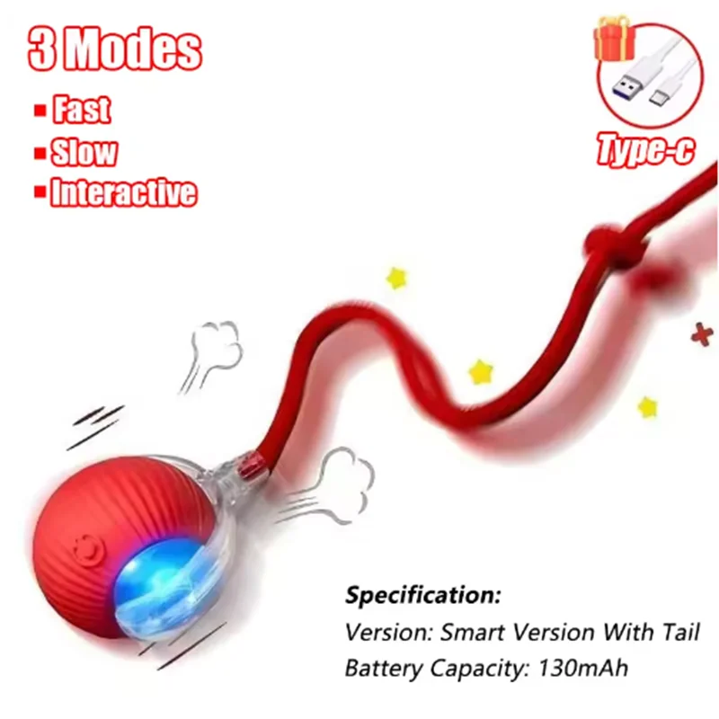 Cat Ball Toy With Intelligent Obstacle Avoidance System