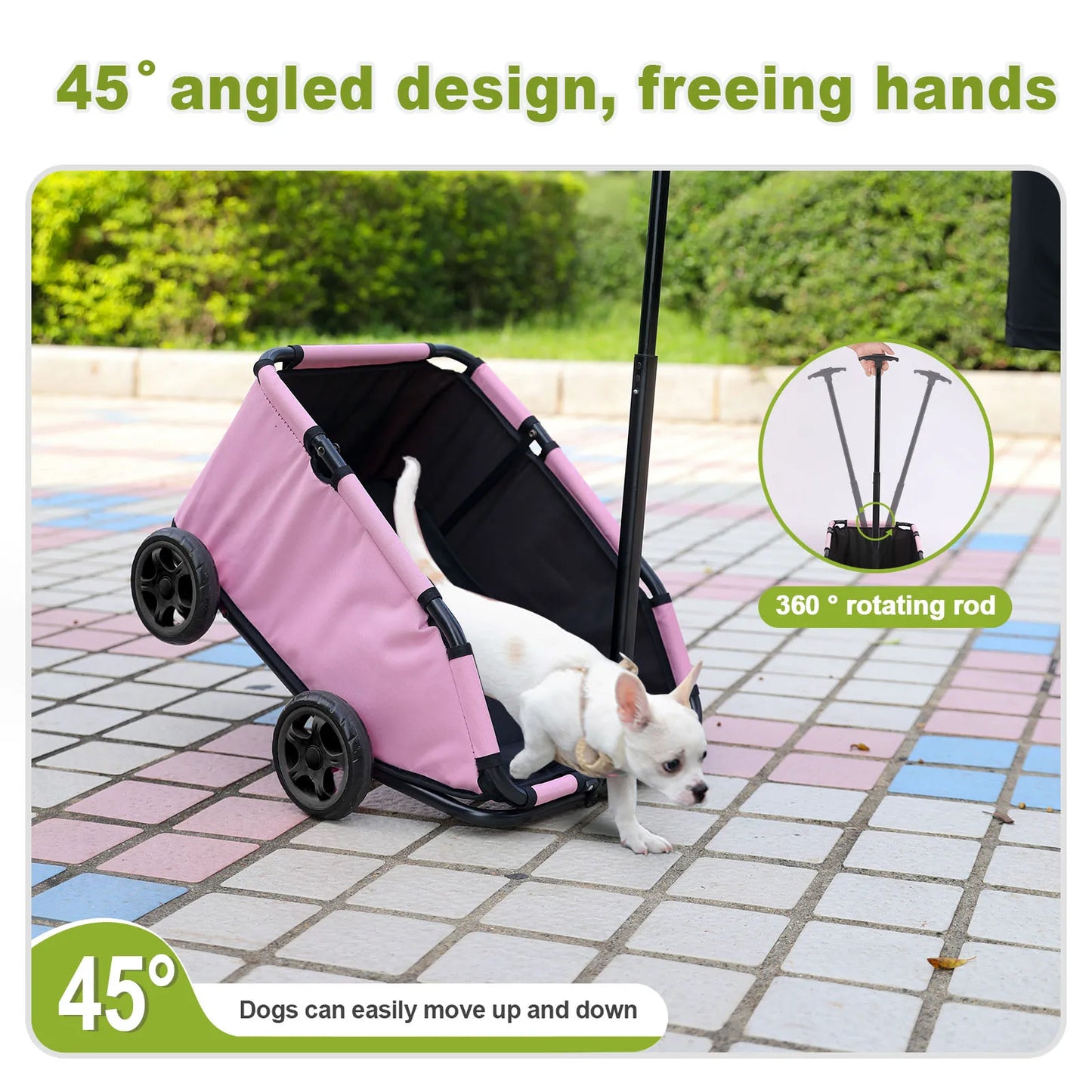 Pet Stroller Folding Travel Carrier For Small Pets